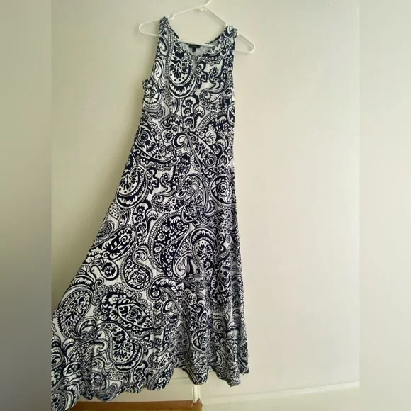 Talbots | Dresses | Jersey Paisley Maxi Dress | Poshmark